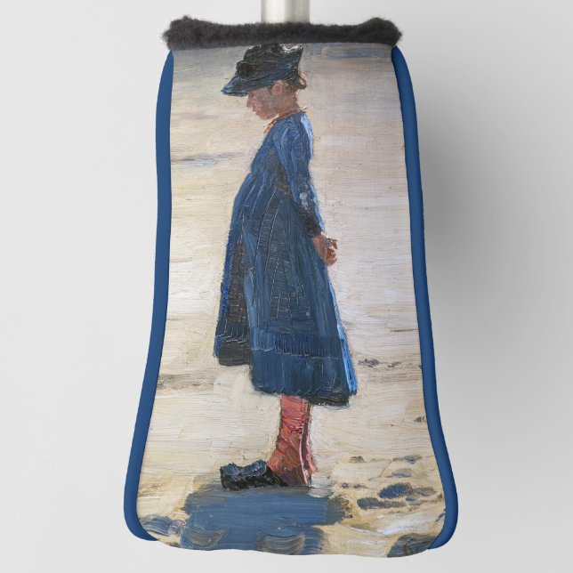 Kroyer - Kleines Mädchen am Skagen Beach Golf Headcover (Rotieren 90)