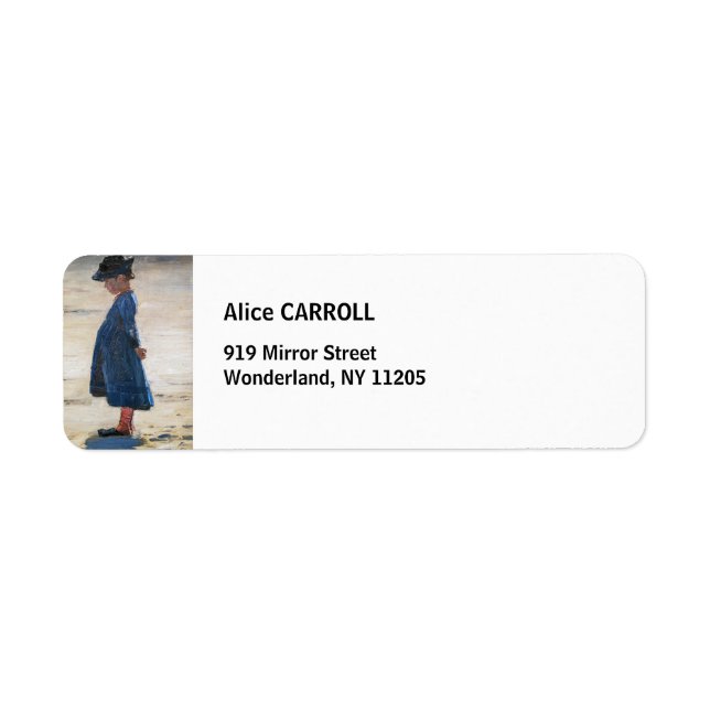 Kroyer - Little Girl stehend am Skagen Beach (Vorne)