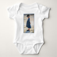 Kroyer - Little Girl stehend am Skagen Beach