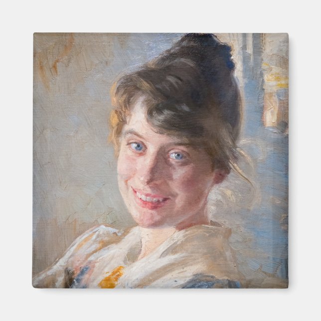 Kroyer - Portrait der Ehefrau Marie der Künstlerin Magnet (Vorne)