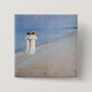 Kroyer - Sommer-Abend am Skagen Beach Button