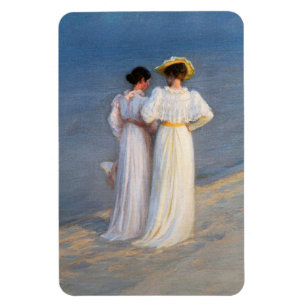 Kroyer - Sommer-Abend am Skagen Beach Closesion Magnet