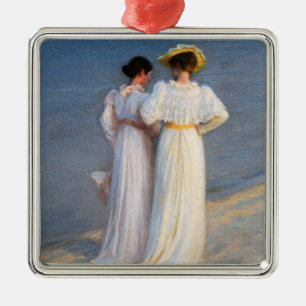 Kroyer - Sommer-Abend am Skagen Beach Closesion Ornament Aus Metall