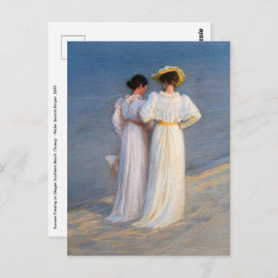 Kroyer - Sommer-Abend am Skagen Beach Closesion Postkarte