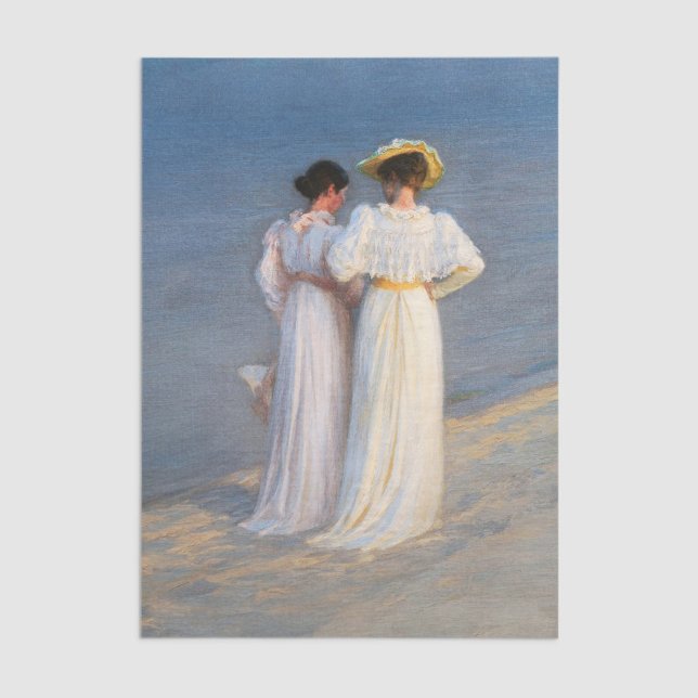 Kroyer - Sommer-Abend am Skagen Beach Closesion Seidenpapier (Von Creator hochgeladen)