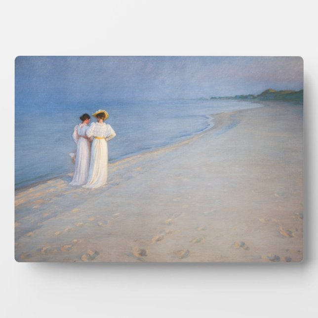 Kroyer - Sommer-Abend am Skagen Beach Fotoplatte (Vorderseite)