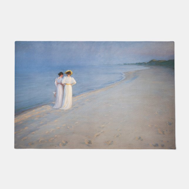 Kroyer - Sommer-Abend am Skagen Beach Fußmatte (Vorderseite)