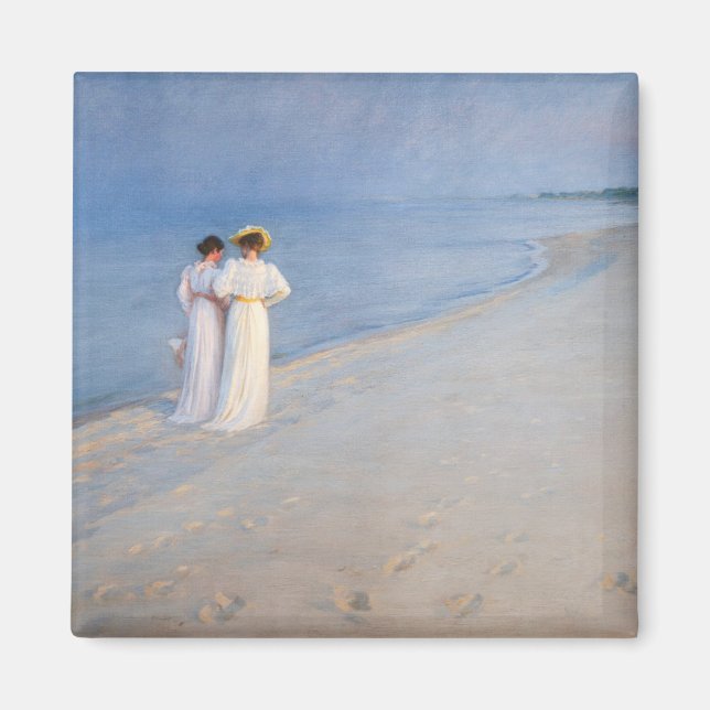 Kroyer - Sommer-Abend am Skagen Beach Magnet (Vorne)