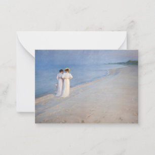 Kroyer - Sommer-Abend am Skagen Beach Mitteilungskarte