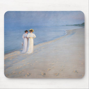 Kroyer - Sommer-Abend am Skagen Beach Mousepad