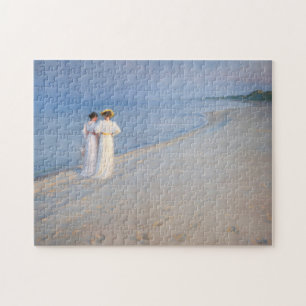 Kroyer - Sommer-Abend am Skagen Beach Puzzle