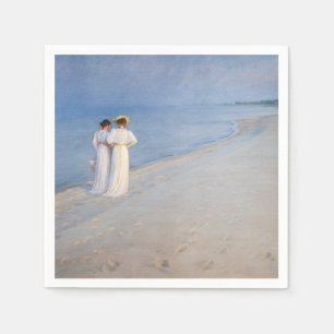 Kroyer - Sommer-Abend am Skagen Beach Serviette