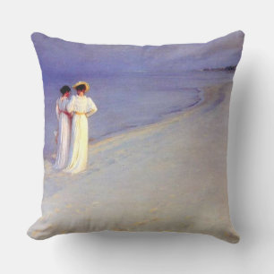 Kroyer's "Summer Afternoon on Skagen Beach" Kissen