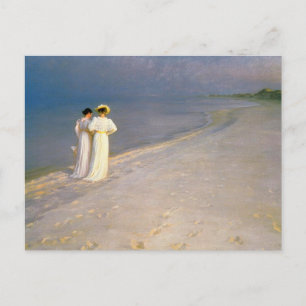 Kroyer's "Summer Afternoon on Skagen Beach" Postkarte