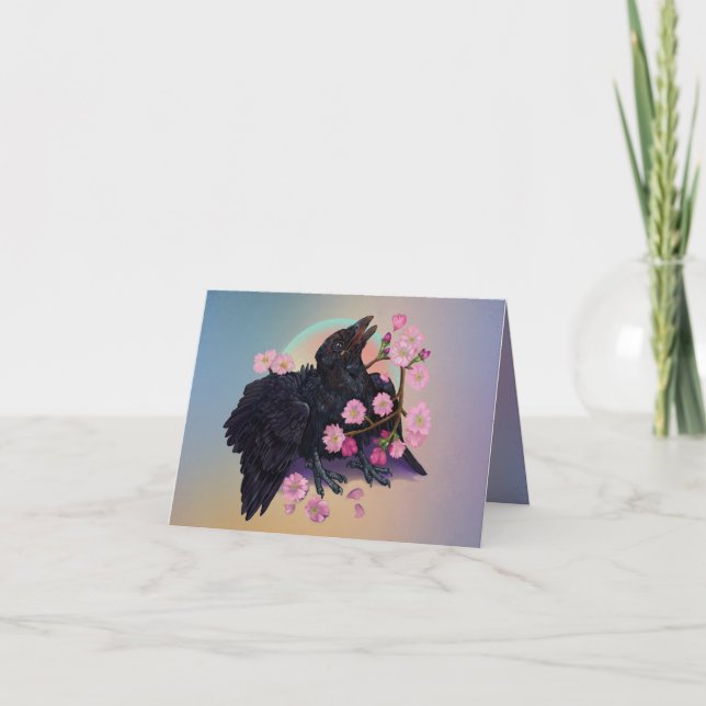 Kruge mit Apfelblüten Karte (Vorderseite)