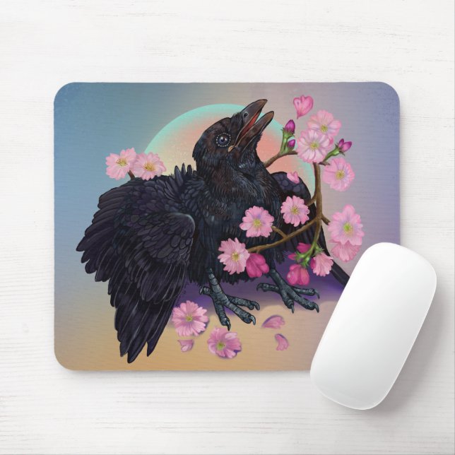 Kruge mit Apfelblüten Mousepad (Mit Mouse)