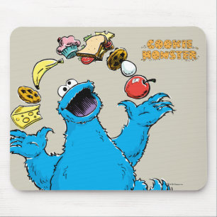 Krugelmonster Vintage beim Jonglieren Mousepad