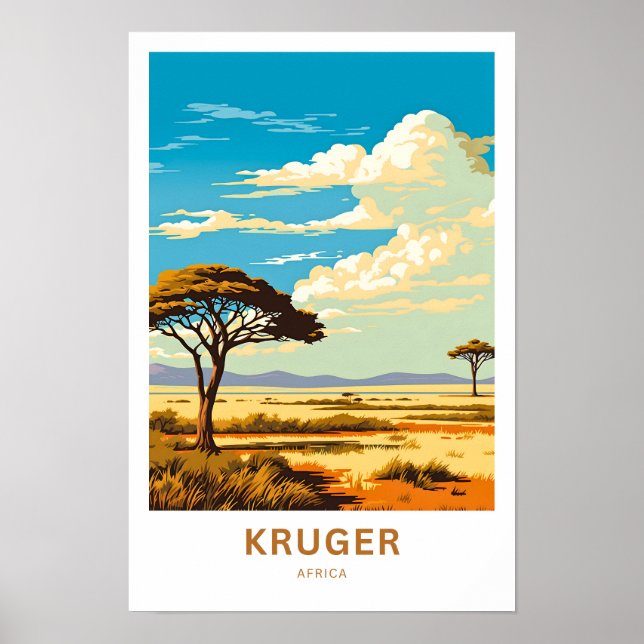 Krüger Africa Travel Print Poster (Vorne)
