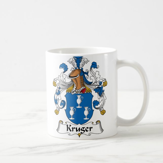 Kruger Familienwappen Kaffeetasse (Rechts)