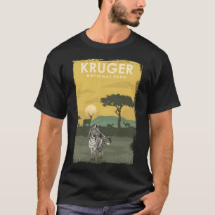 Kruger National Park Travel Poster Südafrika T-Shirt