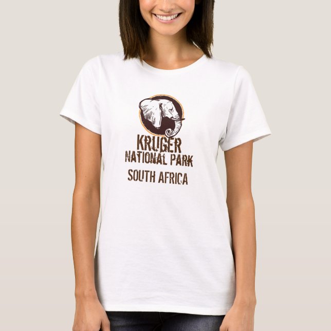 Kruger-Nationalpark Elephant T-Shirt (Vorderseite)