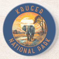 Kruger Nationalpark Südafrika Elephant Retro