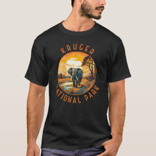Kruger Nationalpark Südafrika Elephant Retro T-Shirt