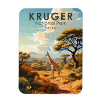 Kruger-Nationalpark Südafrika Giraffe Vintage