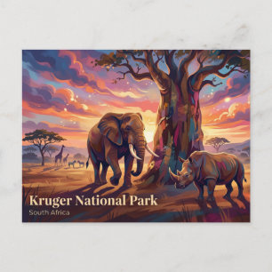 Kruger-Nationalpark Südafrika Postkarte