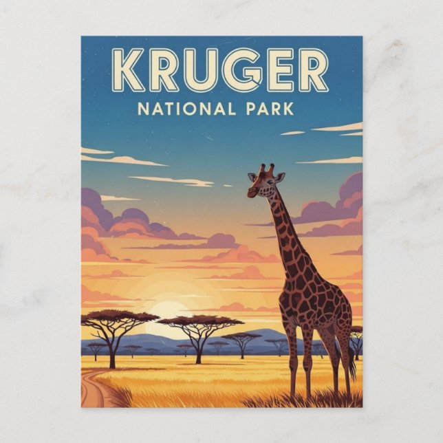 Kruger-Nationalpark Südafrika Postkarte (Vorderseite)