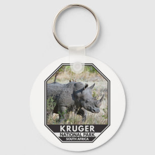 Kruger Nationalpark Südafrika Rhino Schlüsselanhänger