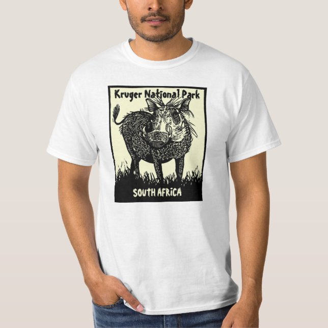 Krüger Nationalpark Warthos T-Shirt (Vorderseite)