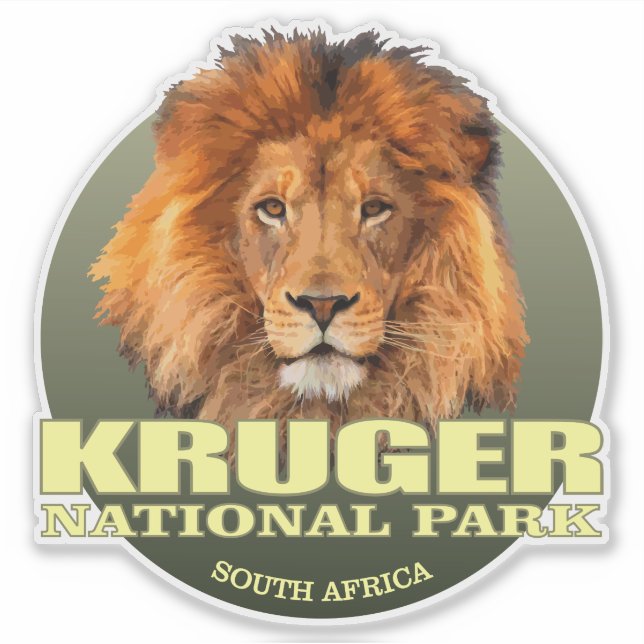 Krüger NP (Lion) WT Aufkleber (Vorderseite)