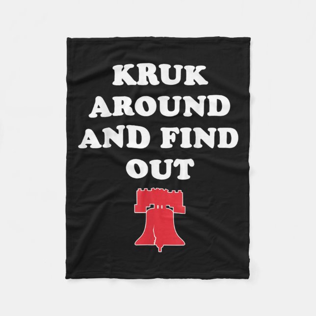 Kruk um und finde heraus fleecedecke (Vorderseite)