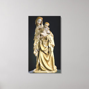 Krumauer Madonna, um 1400 Leinwanddruck