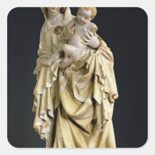 Krumauer Madonna, um 1400 Quadratischer Aufkleber
