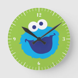 Krümelmonster Face Runde Wanduhr