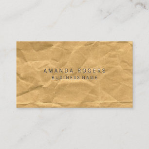 Krummpapier Visitenkarte