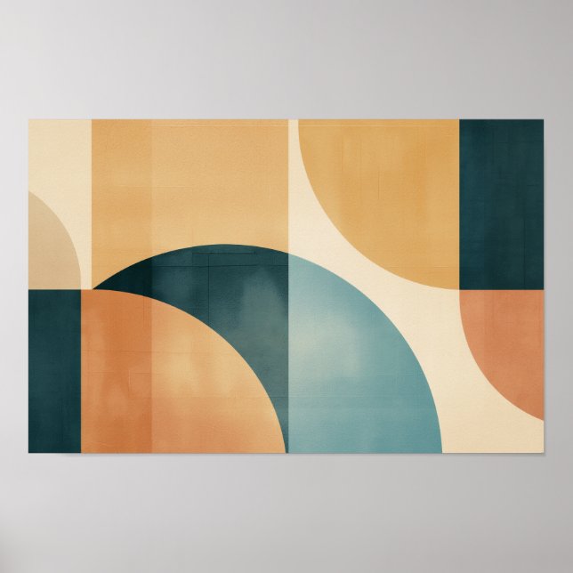 Krümmungen mit Platz für Text Poster (Vorne)