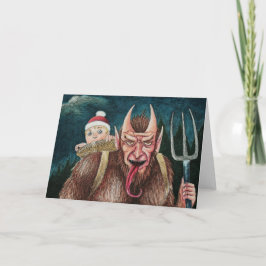 Krumpus Feiertagskarte