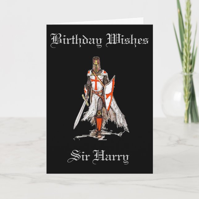 KRUSADER/KNIGHTGREETKARTE KARTE (Vorderseite)