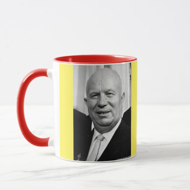 Kruschev Porträt-Tasse Tasse (Links)