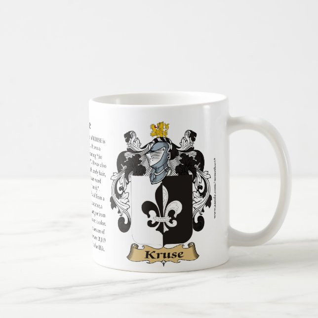 Kruse, der Ursprung, die Bedeutung und das Wappen Tasse (Rechts)