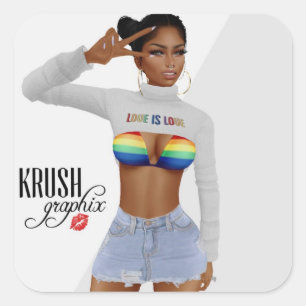 Krush Graphix LoveIsLove Stickers 01