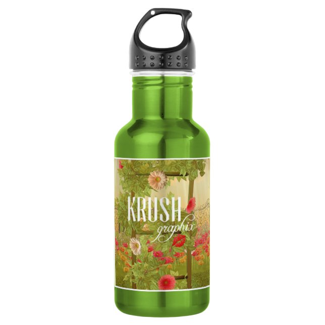 Krush Graphix von Ahsek Novel Flasche 1 Edelstahlflasche (Vorderseite)
