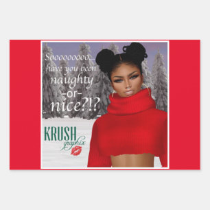 Krush Graphix von Ahsek Novel Gift Wrap 1 Geschenkpapier Set