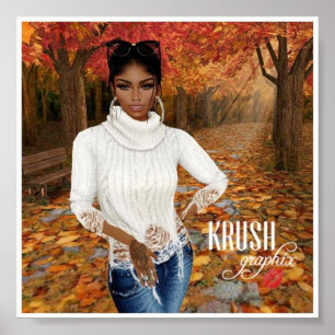 Krush Graphix von Ahsek Novel Hello Fall Poster 2