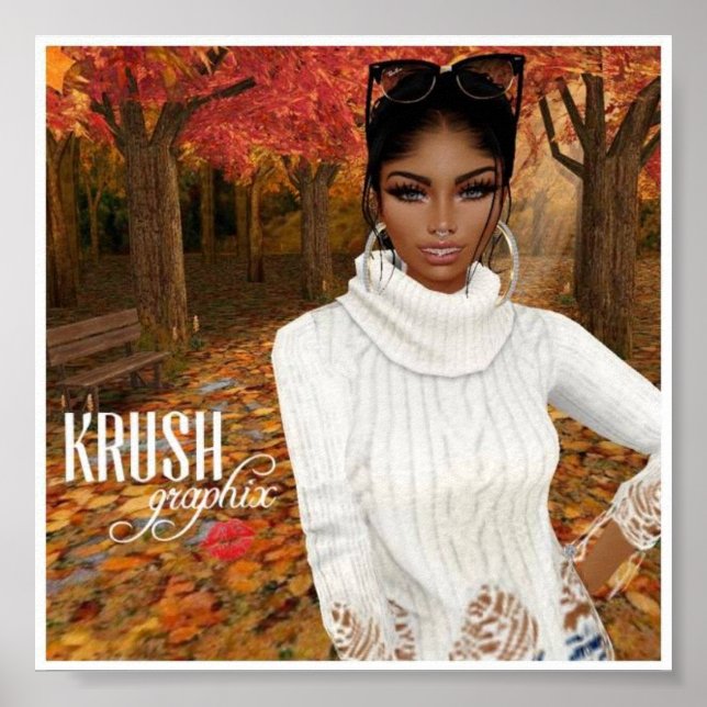 Krush Graphix von Ahsek Novel Hello Fall Poster 3 (Vorne)