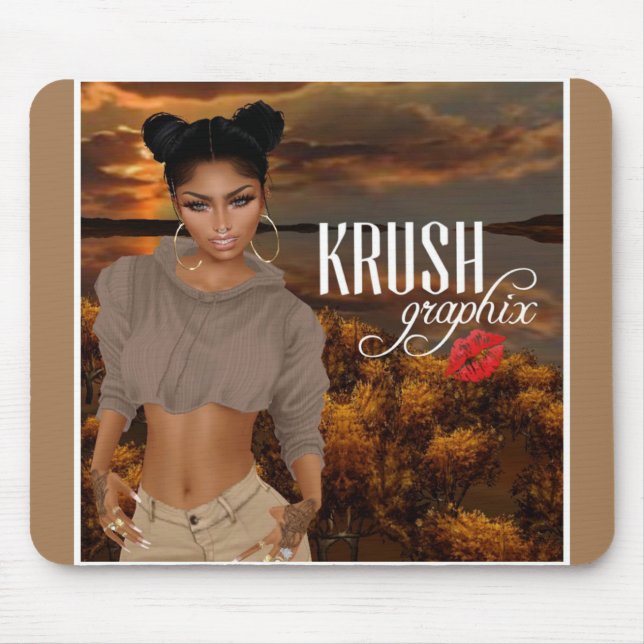 Krush Graphix von Ahsek Novel Mouse Pad 5 Mousepad (Vorne)
