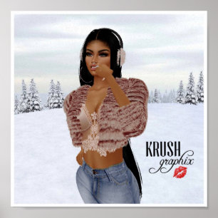 Krush Graphix von Ahsek Novel Snow Day Poster 3